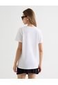 Camiseta Holgada Con Bordado  Para Mujer Crudo Seven Seven de Seven Seven