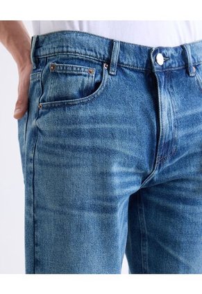Bermuda Regular Tono Medio  Para Hombre Azul Seven Seven
