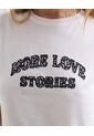 Camiseta Estampada Oversize  Para Mujer Crudo Seven Seven de Seven Seven