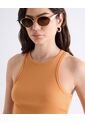 Crop Top Tejido  Para Mujer Naranja Seven Seven de Seven Seven