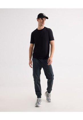 Camiseta Para Hombre Manga Corta Cuello Redondo Color Negro Marca Seven Seven #45092726