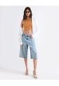 Crop Top Tejido  Para Mujer Naranja Seven Seven de Seven Seven