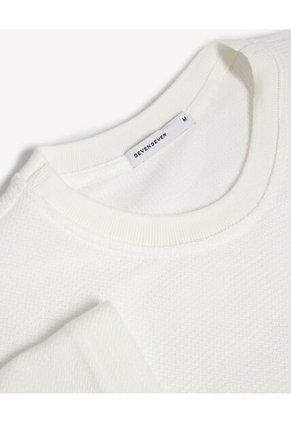 Camiseta Para Hombre Manga Corta Cuello Redondo Color Marfil Marca Seven Seven #45092730