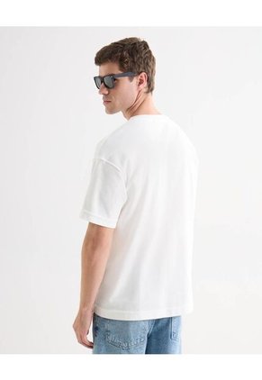 Camiseta Para Hombre Manga Corta Cuello Redondo Color Marfil Marca Seven Seven #45092730