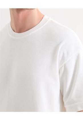 Camiseta Para Hombre Manga Corta Cuello Redondo Color Marfil Marca Seven Seven #45092730