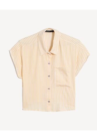 Blusa Para Mujer Manga Corta Color Beige Marca Seven Seven #28124070 Seven Seven