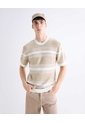 Camiseta En Tricot  Para Hombre Beige Seven Seven de Seven Seven