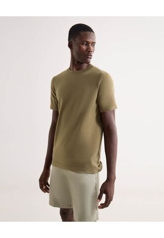 Camiseta Para Hombre Manga Corta Cuello Redondo Color Verde Marca Seven Seven #45092773 Seven Seven