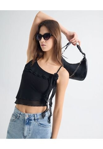 Camiseta Para Mujer Manga Sisa Moda Color Negro Marca Seven Seven #28096228 Seven Seven