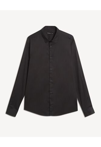 Camisa Para Hombre Manga Larga Sin Bolsillo Cuello Casual M Color Negro Marca Seven Seven #45012211 Seven Seven