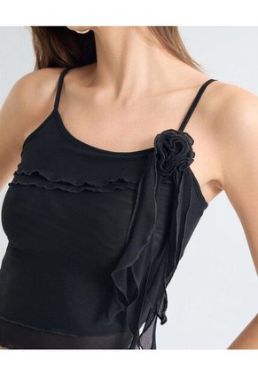 Camiseta Para Mujer Manga Sisa Moda Color Negro Marca Seven Seven #28096228