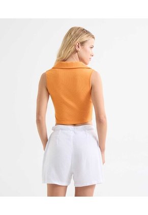 Camiseta Para Mujer Manga Sisa Color Naranja Marca Seven Seven #28096152