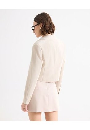 Blazer Para Mujer  Color Crema Marca Seven Seven #28400057