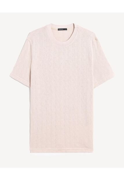 Camiseta Para Hombre Manga Corta Cuello Redondo Color Rosado Marca Seven Seven #45092785