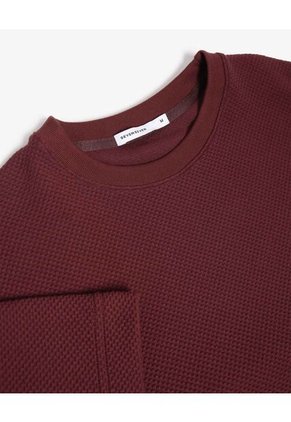 Camiseta Para Hombre Manga Corta Cuello Redondo Color Vino Marca Seven Seven #45092752