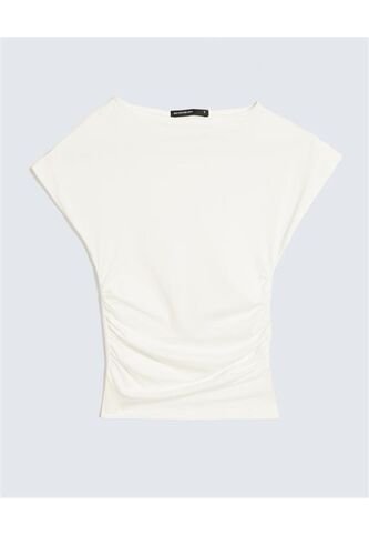 Camiseta Para Mujer Manga Corta Cuello Redondo Color Marfil Marca Seven Seven #28096256 Seven Seven