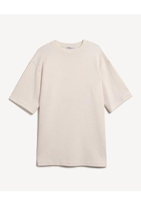 Camiseta Para Hombre Manga Corta Cuello Redondo Color Marfil Marca Seven Seven #45092792