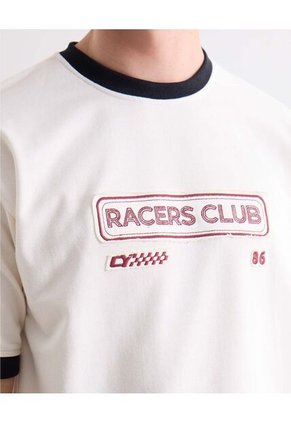 Camiseta Para Hombre Manga Corta Cuello Redondo Color Marfil Marca Seven Seven #45092790