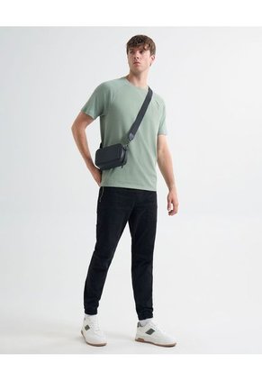 Camiseta Para Hombre Manga Corta Cuello Redondo Color Verde Oliva Marca Seven Seven #45092667