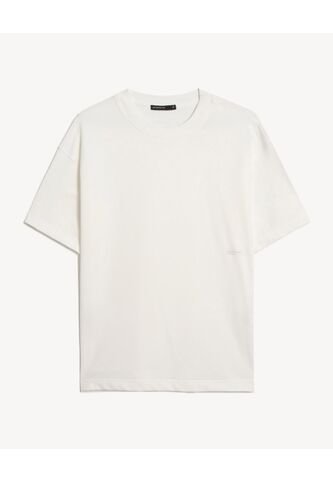 Camiseta Para Hombre Manga Corta Cuello Redondo Color Crema Marca Seven Seven #45092815 Seven Seven