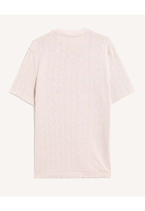 Camiseta Para Hombre Manga Corta Cuello Redondo Color Rosado Marca Seven Seven #45092785