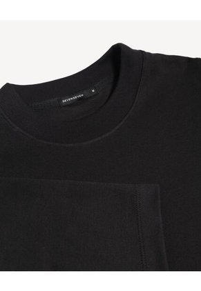 Camiseta Para Hombre Manga Corta Cuello Redondo Color Negro Marca Seven Seven #45092808