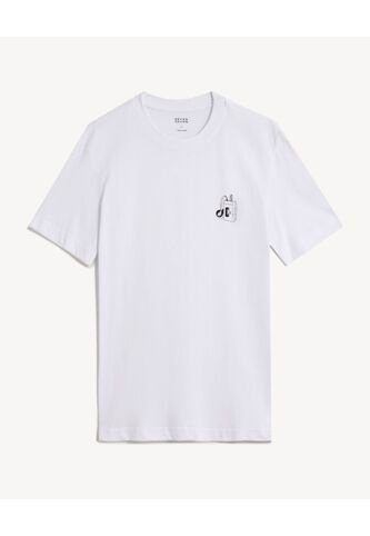 Camiseta Para Hombre Manga Corta Cuello Redondo Color Crudo Marca Seven Seven #45092824 Seven Seven