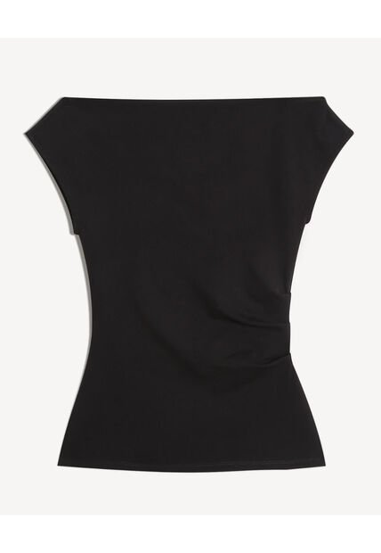 Camiseta Para Mujer Crop Top Color Negro Marca Seven Seven #28096594