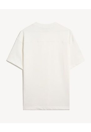 Camiseta Para Hombre Manga Corta Cuello Redondo Color Crema Marca Seven Seven #45092815