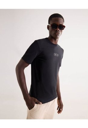 Camiseta Para Hombre Manga Corta Cuello Redondo Color Negro Marca Seven Seven #45092825