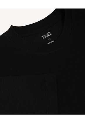 Camiseta Para Hombre Manga Corta Cuello Redondo Color Negro Marca Seven Seven #45092818