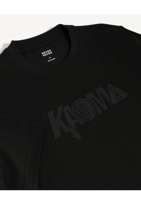 Camiseta Para Hombre Manga Corta Cuello Redondo Color Negro Marca Seven Seven #45092822