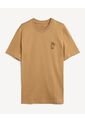 Camiseta Para Hombre Manga Corta Cuello Redondo Color Camel Marca Seven Seven #45092826 de Seven Seven