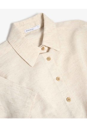 Blusa Crop Con Botones  Para Mujer Crudo Seven Seven
