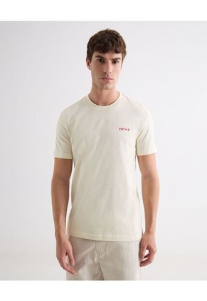 Camiseta Para Hombre Manga Corta Cuello Redondo Color Arena Marca Seven Seven #45092827