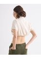 Blusa Crop Con Botones  Para Mujer Crudo Seven Seven de Seven Seven