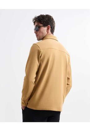 Camisa Para Hombre Manga Larga Color Mostaza Marca Seven Seven #45012091