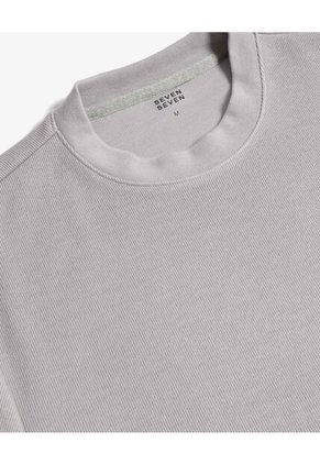 Camiseta Para Hombre Manga Corta Cuello Redondo Color Gris Marca Seven Seven #45092840