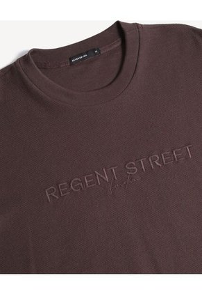 Camiseta Para Hombre Manga Corta Cuello Redondo Color Café Marca Seven Seven #45092811