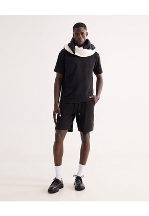 Camiseta Para Hombre Manga Corta Cuello Redondo Color Negro Marca Seven Seven #45092791