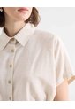 Blusa Crop Con Botones  Para Mujer Crudo Seven Seven de Seven Seven