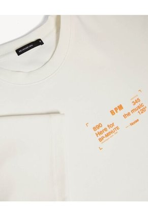 Camiseta Para Hombre Manga Corta Cuello Redondo Color Marfil Marca Seven Seven #45092804