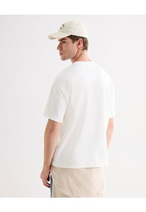 Camiseta Para Hombre Manga Corta Cuello Redondo Color Marfil Marca Seven Seven #45092804