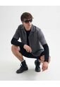 Camisa Resort Oversize  Para Hombre Gris Seven Seven de Seven Seven