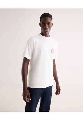 Camiseta Para Hombre Manga Corta Cuello Redondo Color Crudo Marca Seven Seven #45092854