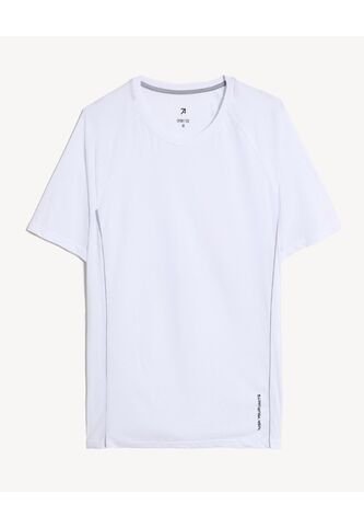 Camiseta Deportiva Texturizada  Para Hombre Blanco Seven Seven Seven Seven