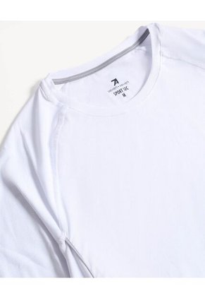 Camiseta Deportiva Texturizada Para Hombre Blanco Seven Seven