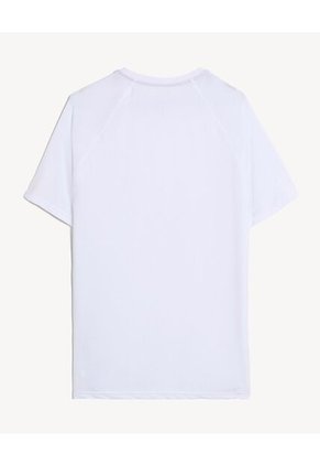 Camiseta Deportiva Texturizada Para Hombre Blanco Seven Seven