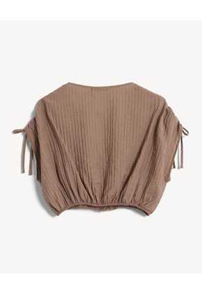 Blusa Para Mujer Manga Corta Color Arena Marca Seven Seven #28124056