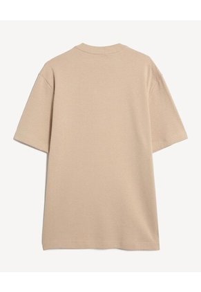 Camiseta Para Hombre Manga Corta Cuello Redondo Color Beige Marca Seven Seven #45092852